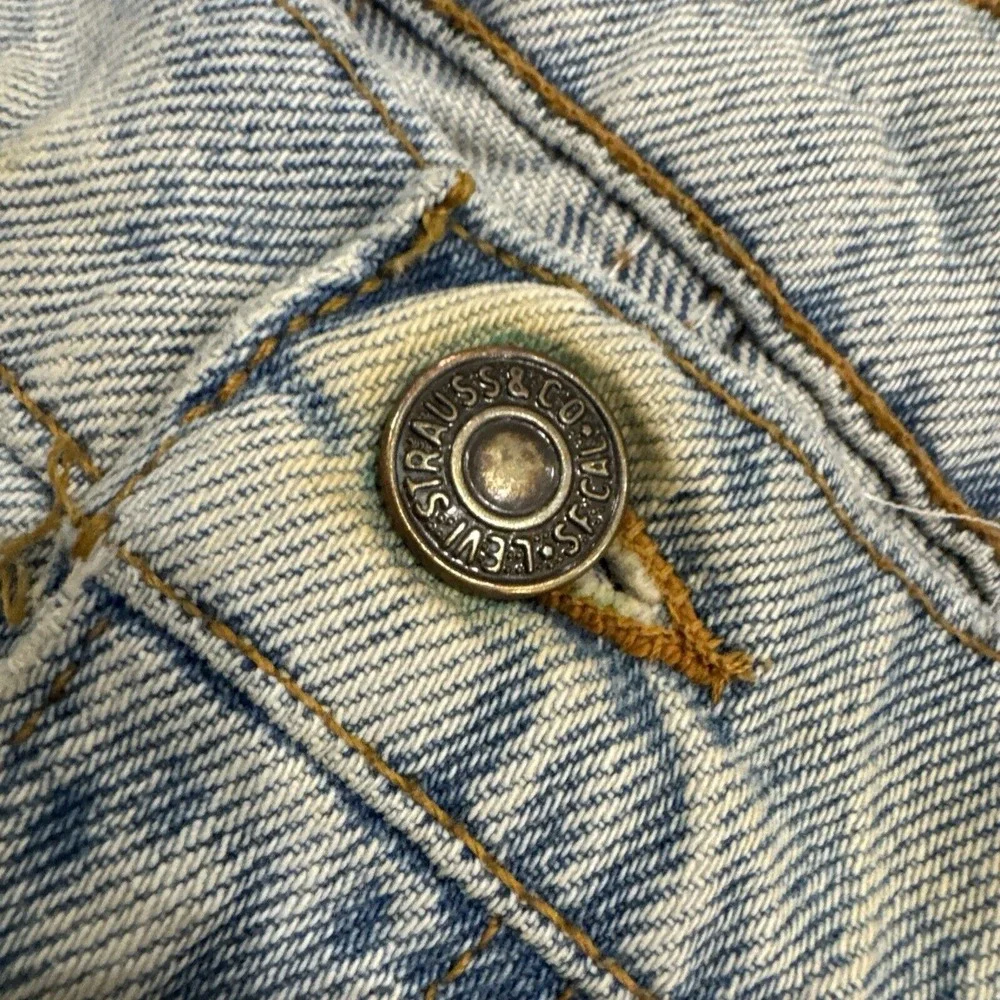 Levis Shorts Mens 34 Jean Denim 565 Wide Leg Jorts Medium‎ Wash Vintage